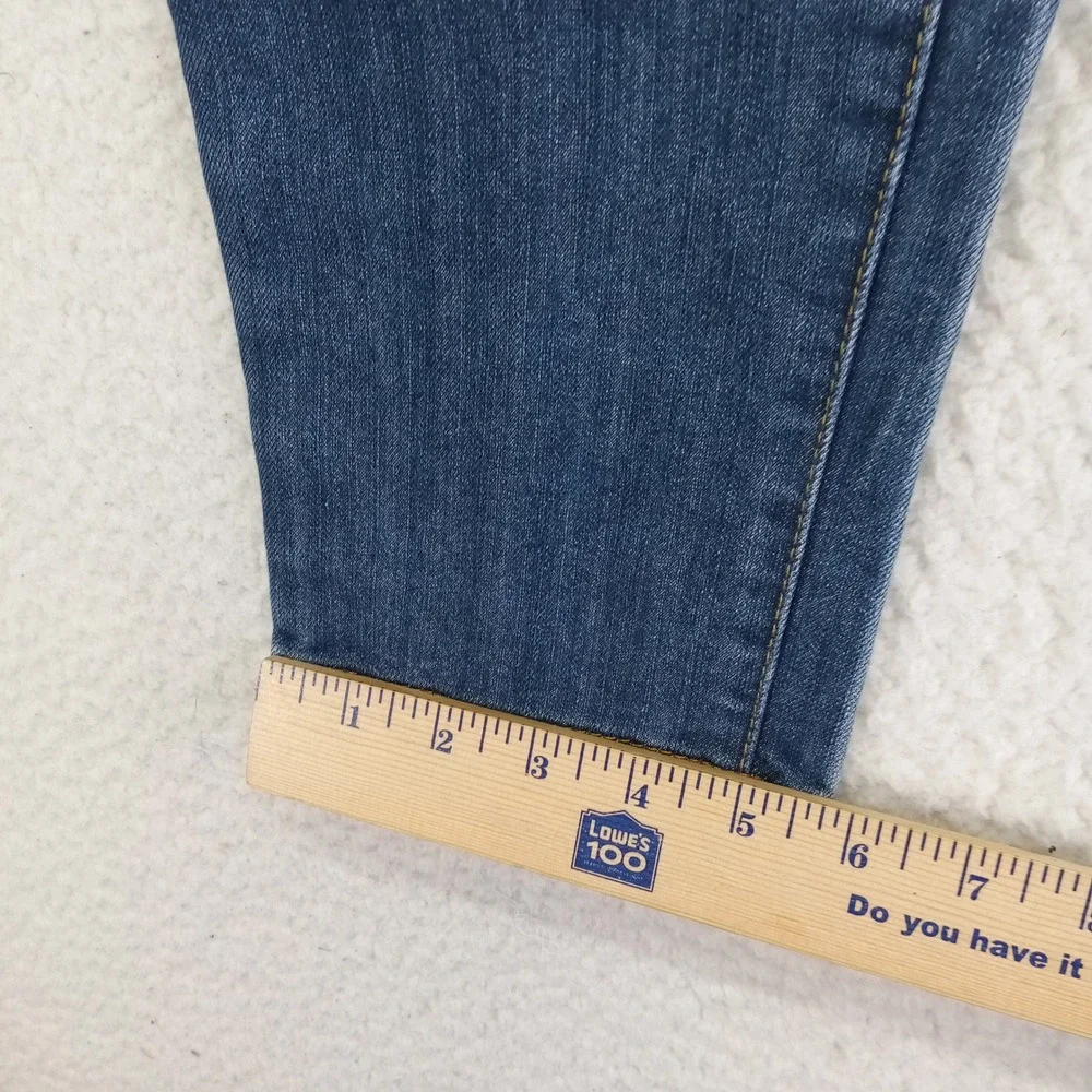 Michael Kors Womens 4P‎ Skinny Jeans Medium Wash Blue Denim Petite Mid Rise